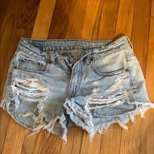American eagle jean shorts